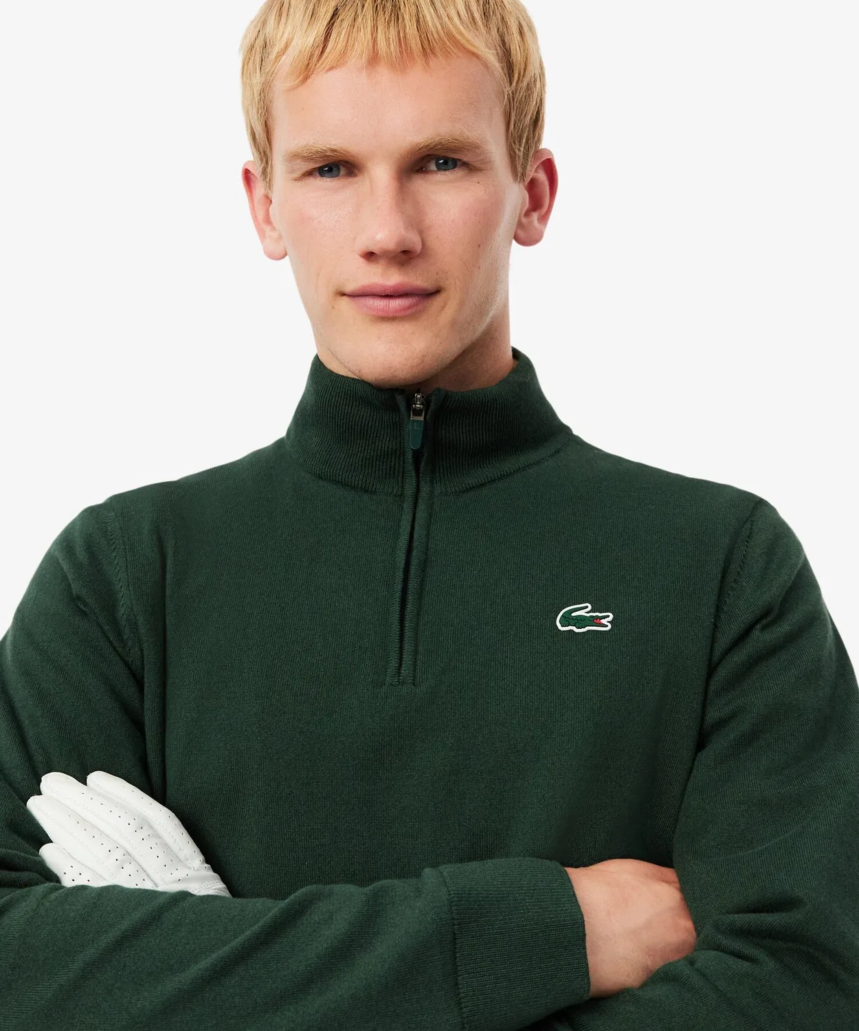 Свитер для гольфа Lacoste Полузастегнутый, Ветрозащитный, Темно-синий — фото 2