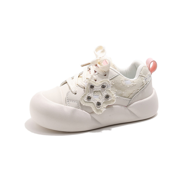 

Neon Низкие детские повседневные кроссовки ecru для детей 3-7 лет