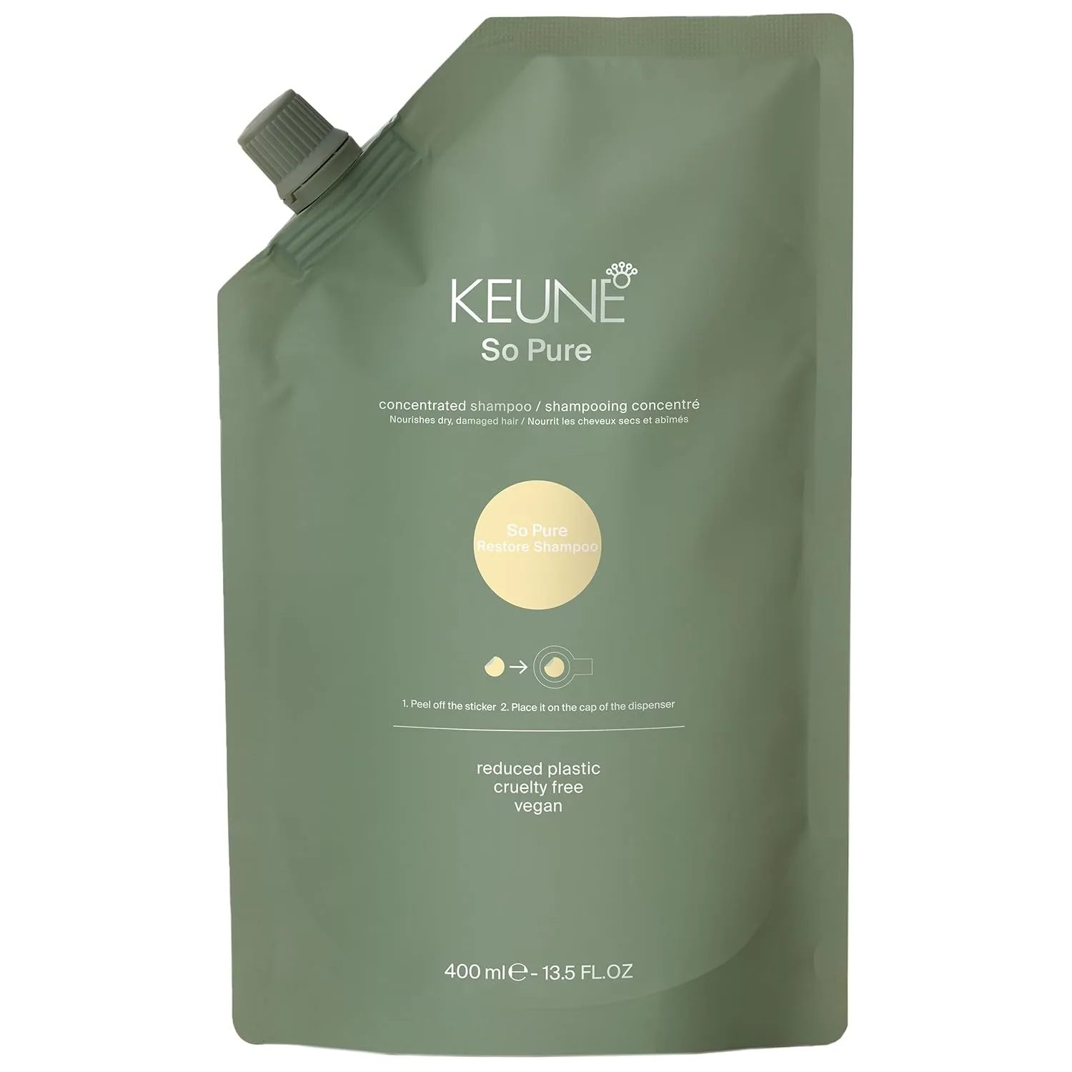 Шампунь Сменный блок шампуня SO PURE RESTORE 400 мл Keune