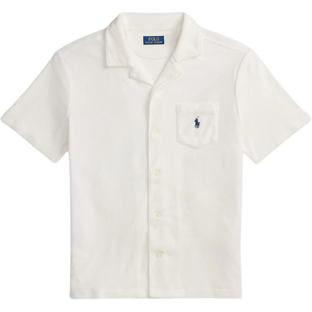 Рубашка Polo Ralph Lauren с вышивкой логотипа белая