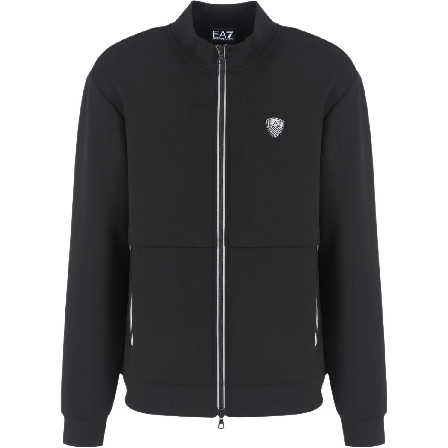 

Свитшот с аппликацией логотипа Ea7 EMPORIO ARMANI, черный