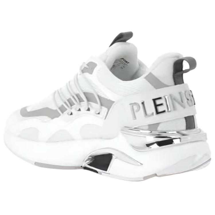 PLEIN SPORT Кроссовки Runner PRESSURE Low top Casual Shoes Unisex White — фото 4