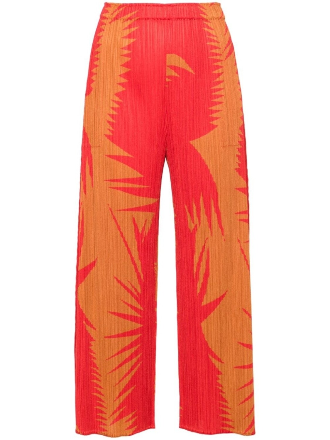 

Pleats Please Issey Miyake укороченные брюки Piquant, красный