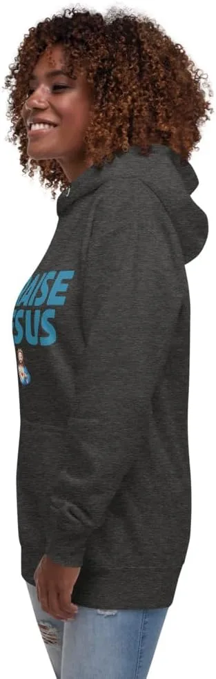 Толстовка PRAISE JESUS серого цвета Unisex — фото 3