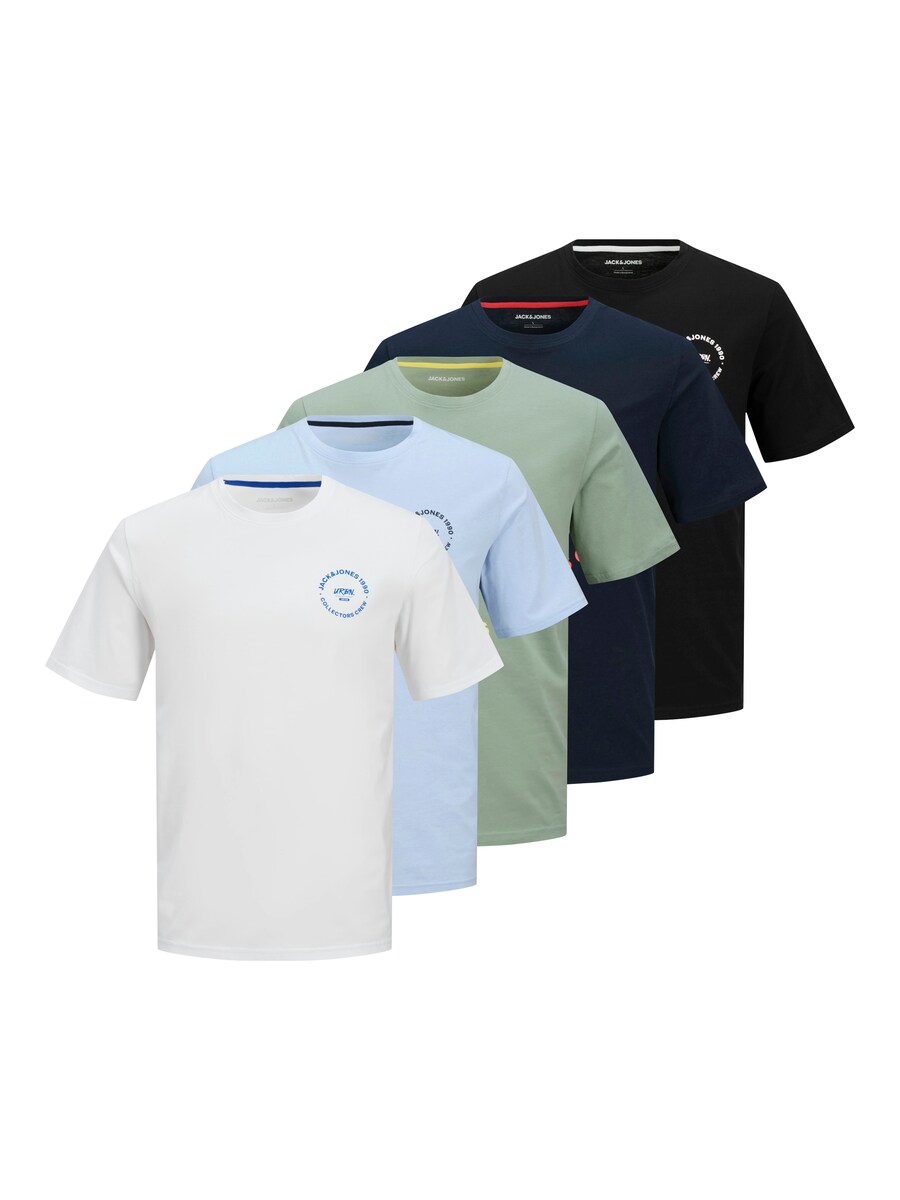 

Рубашка JACK & JONES, цвет Navy/Light blue/Green/Black/White
