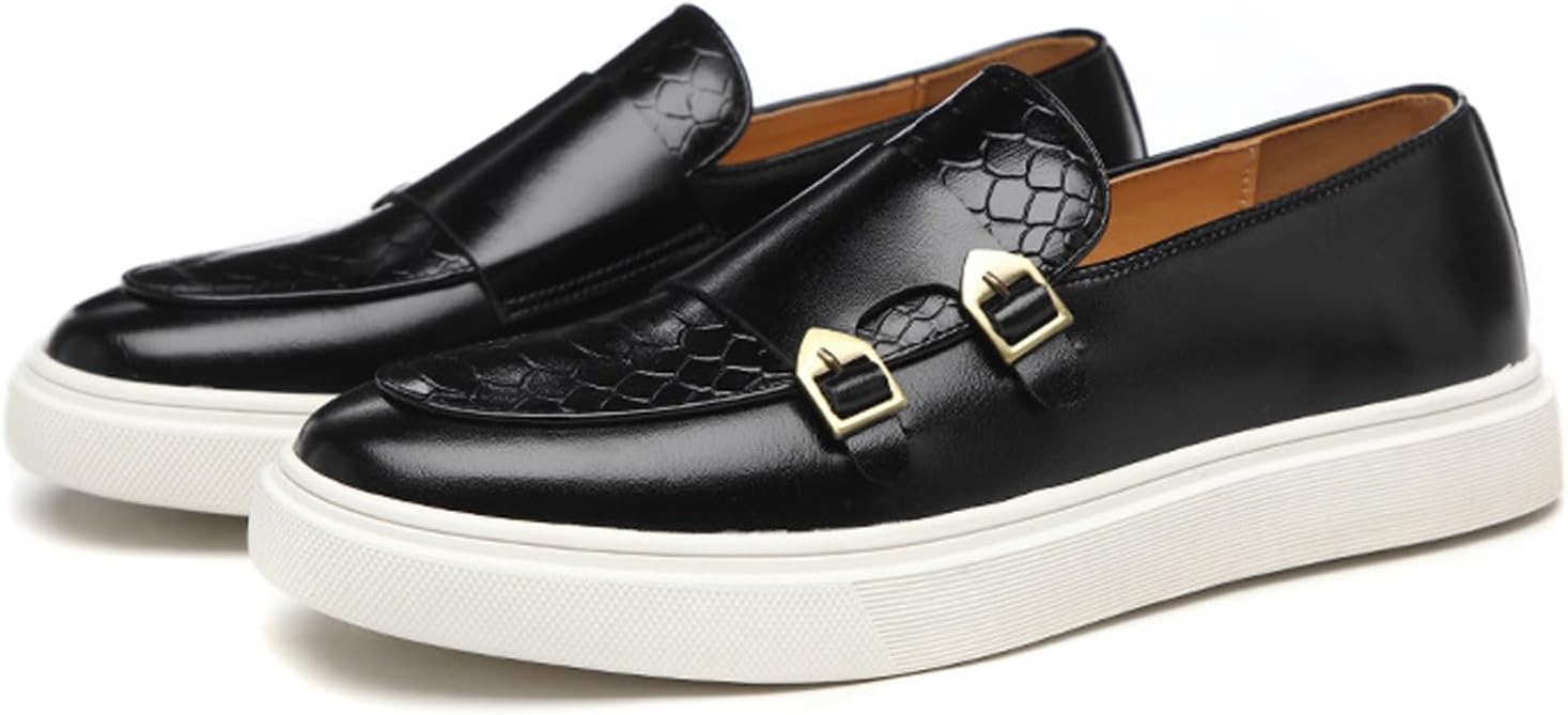 

Мужские лоферы и слипоны Удобные легкие повседневные мужские туфли Классические лоферы с ремешком Aceptolcom, черный