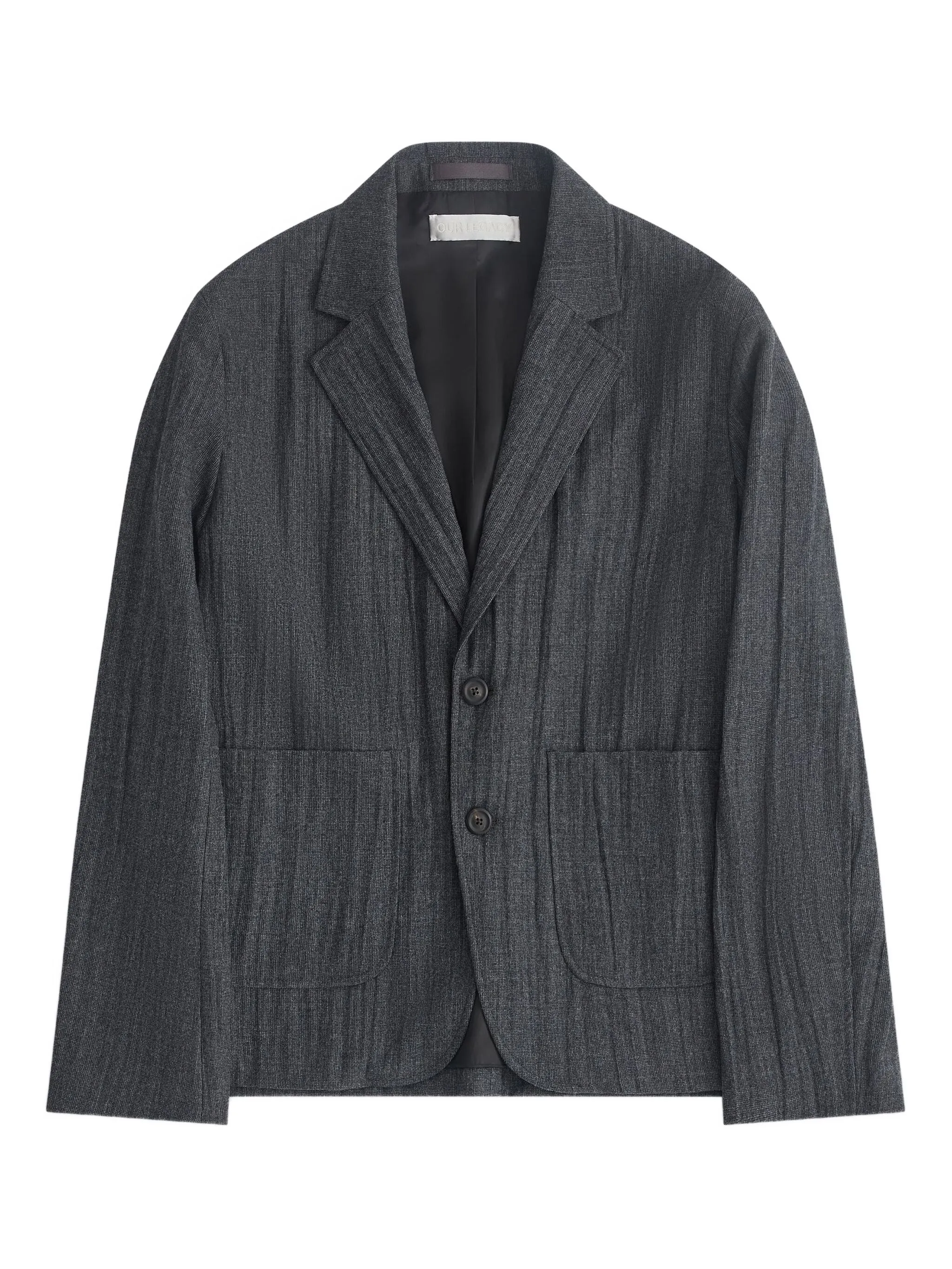 

Фактурный пиджак Our Legacy, серый