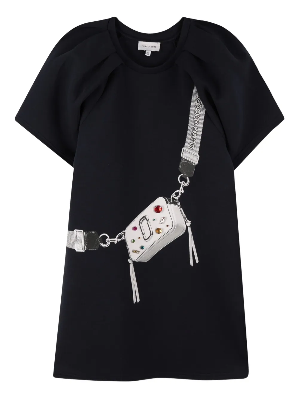 

Платье мини Snapshot с принтом Marc Jacobs Kids, синий