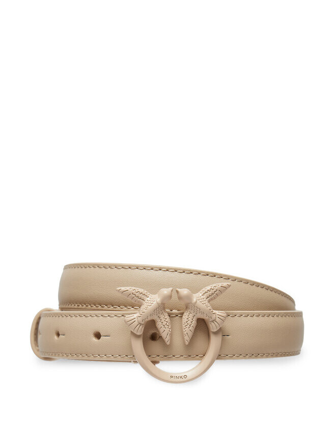 

Ремень PINKO Lover Berry H2 Belt AI 24-25 PLT01 100143 A1K2, бежевый