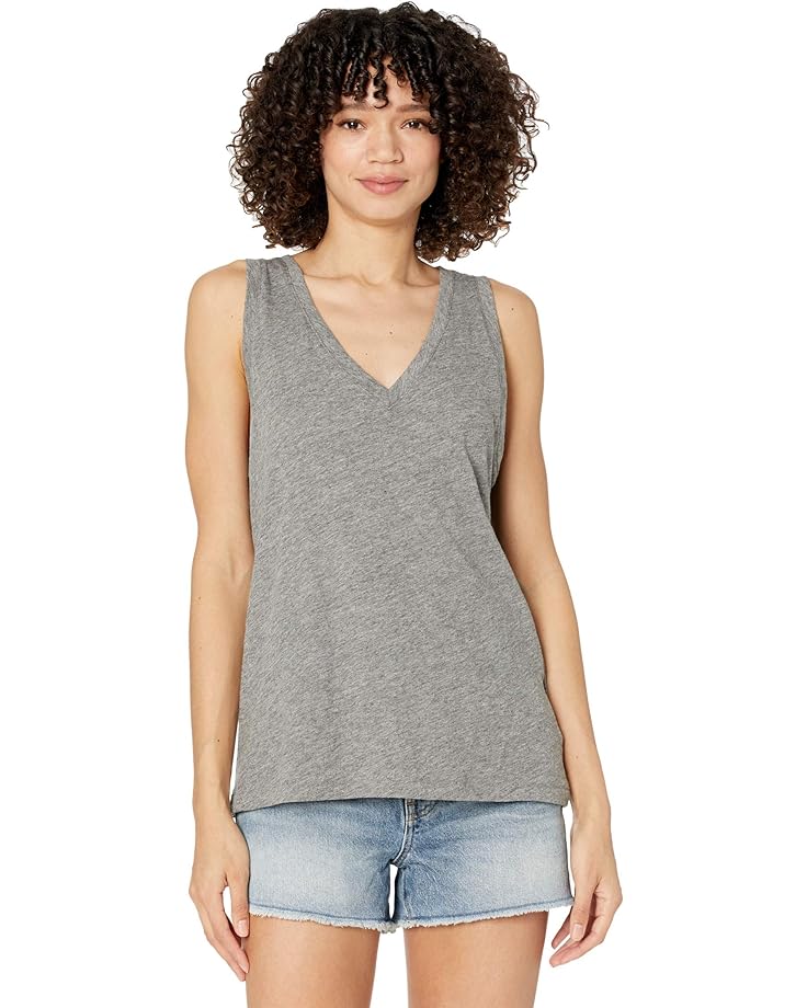 

Майка Madewell Whisper Cotton V-Neck Tank, цвет Heather Iron