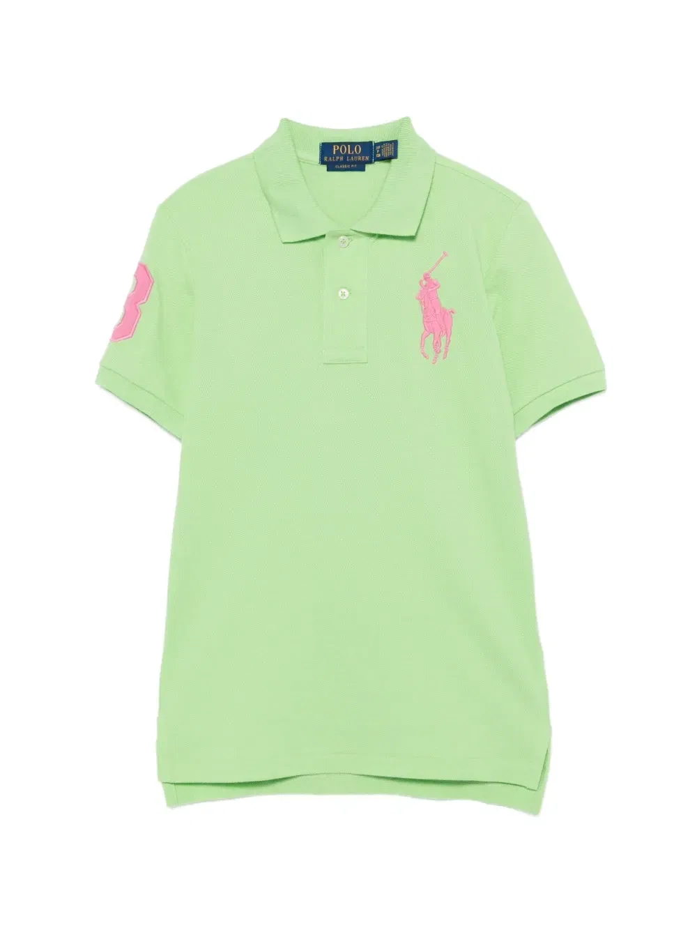 Поло Big Pony из пике Polo Ralph Lauren Kids, зеленый