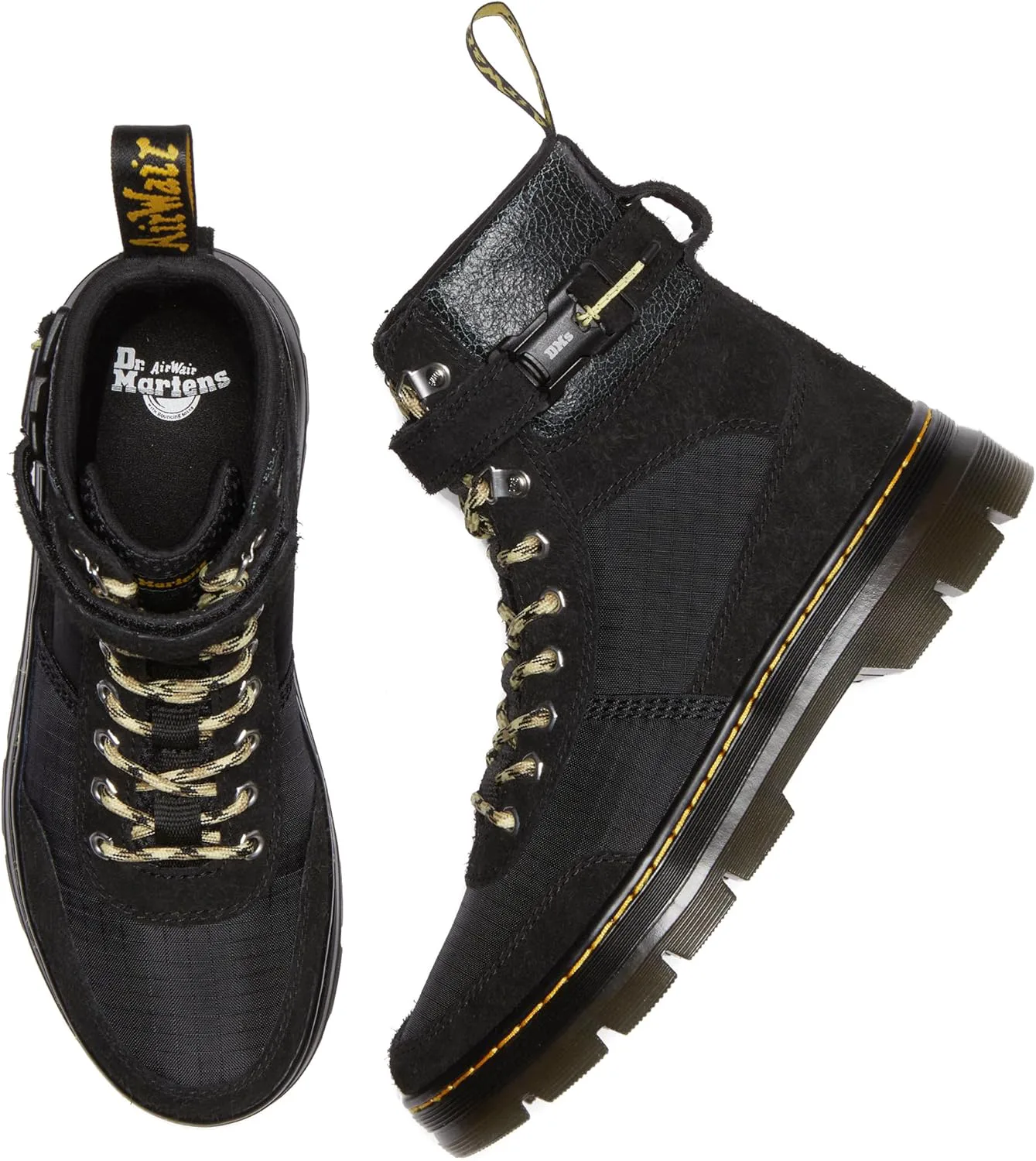 Ботинки Dr. Martens unisex-adult Combs Tech, черный — фото 2