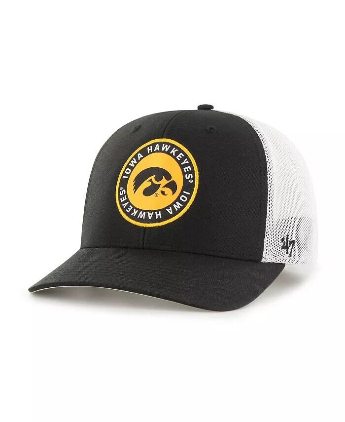 

Мужская черная кепка Iowa Hawkeyes Unveil Trophy Flex Hat '47 Brand