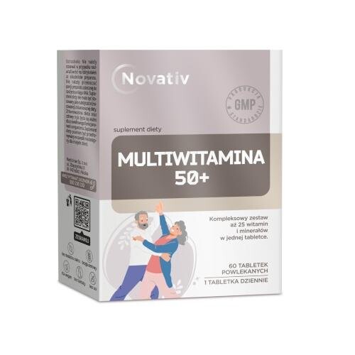 

Новатив Мультивитамин 50+, 60 таблеток. с покрытием Inna marka