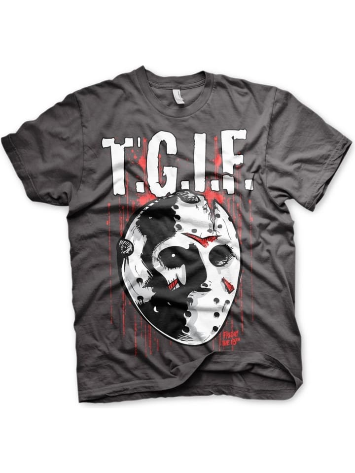 

Friday The 13th Футболка серого цвета, Серый, Friday The 13th Футболка серого цвета