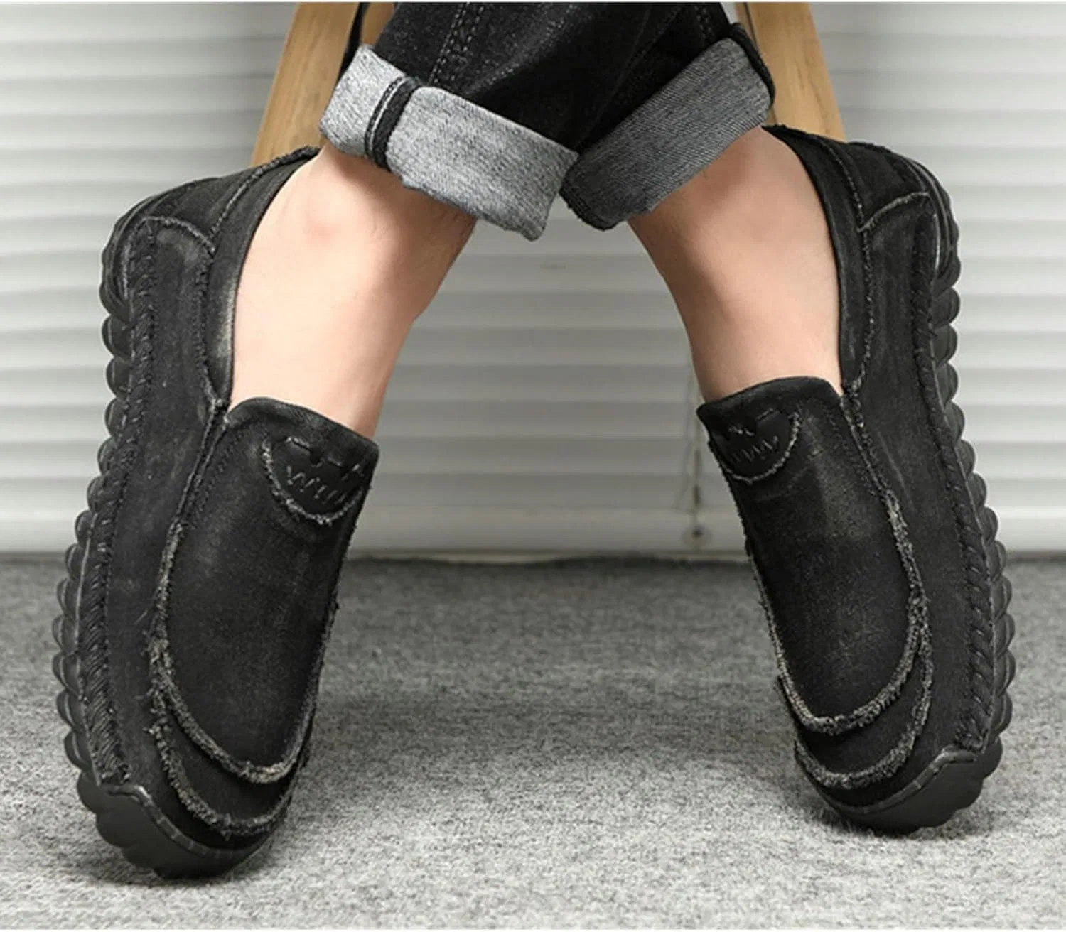 Лоферы мужские Handmade, Black SywzX&xfybz — фото 3