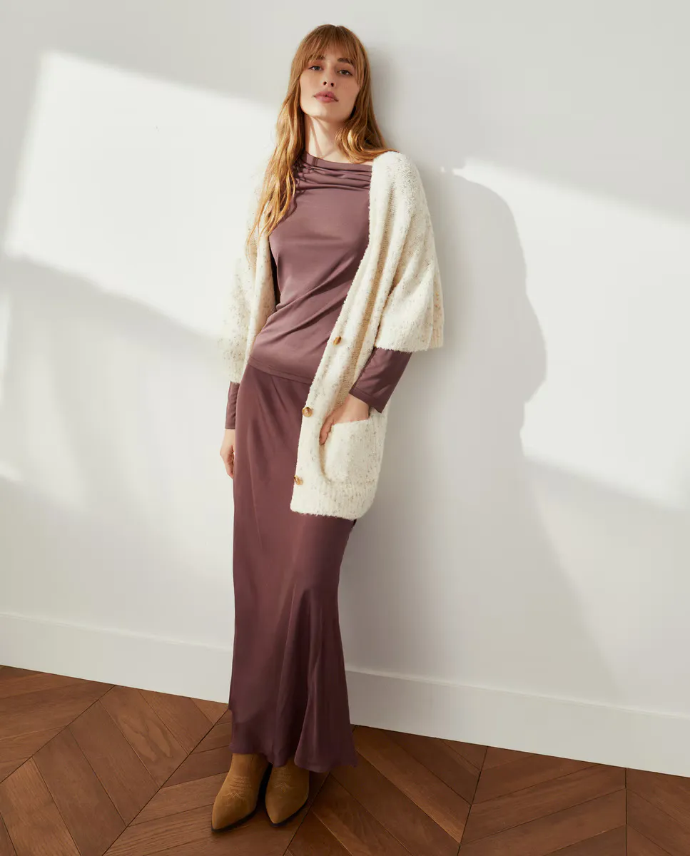 

Женская куртка из букле Southern Cotton, цвет 120 Crudo