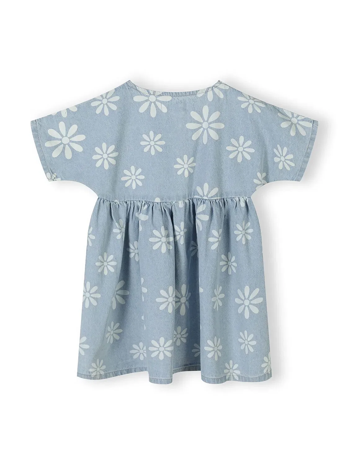 Платье джинсовое с цветочным принтом Minoti, blue denim — фото 2