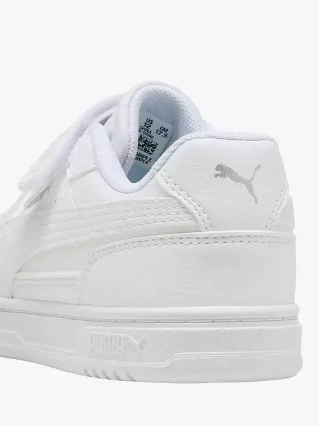 Детские кожаные кроссовки Caven III, белые PUMA — фото 3