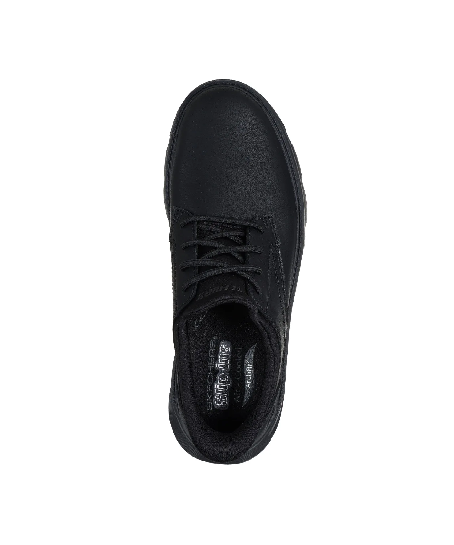 Мужские туфли без шнуровки Hands Free Slip-ins Relaxed Fit Arch Fit Garza - Langston SKECHERS чёрные — фото 4