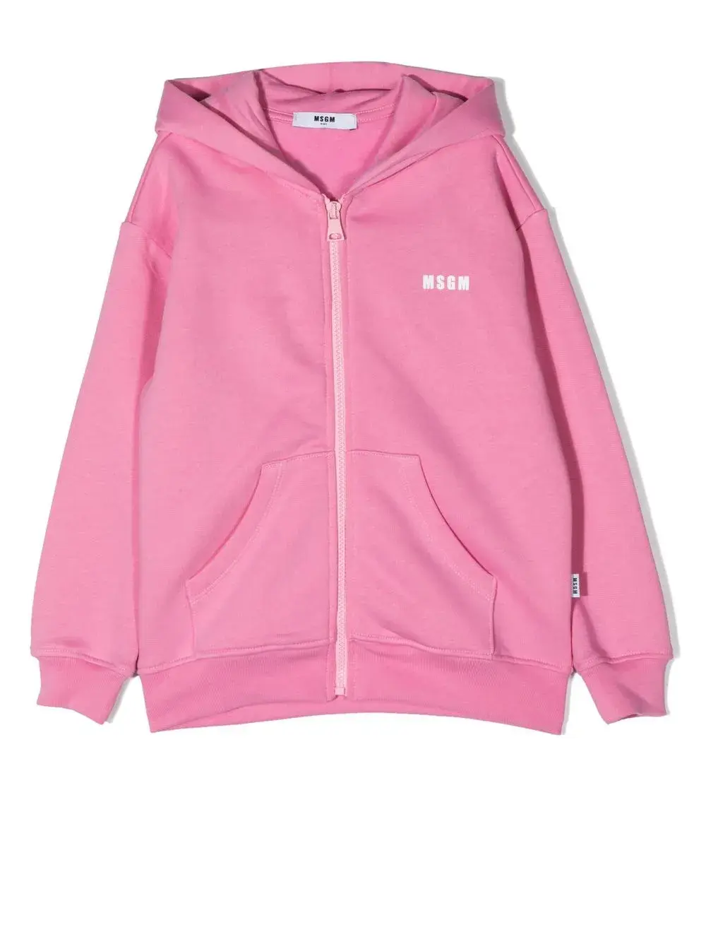 

Худи на молнии с логотипом Msgm Kids, розовый