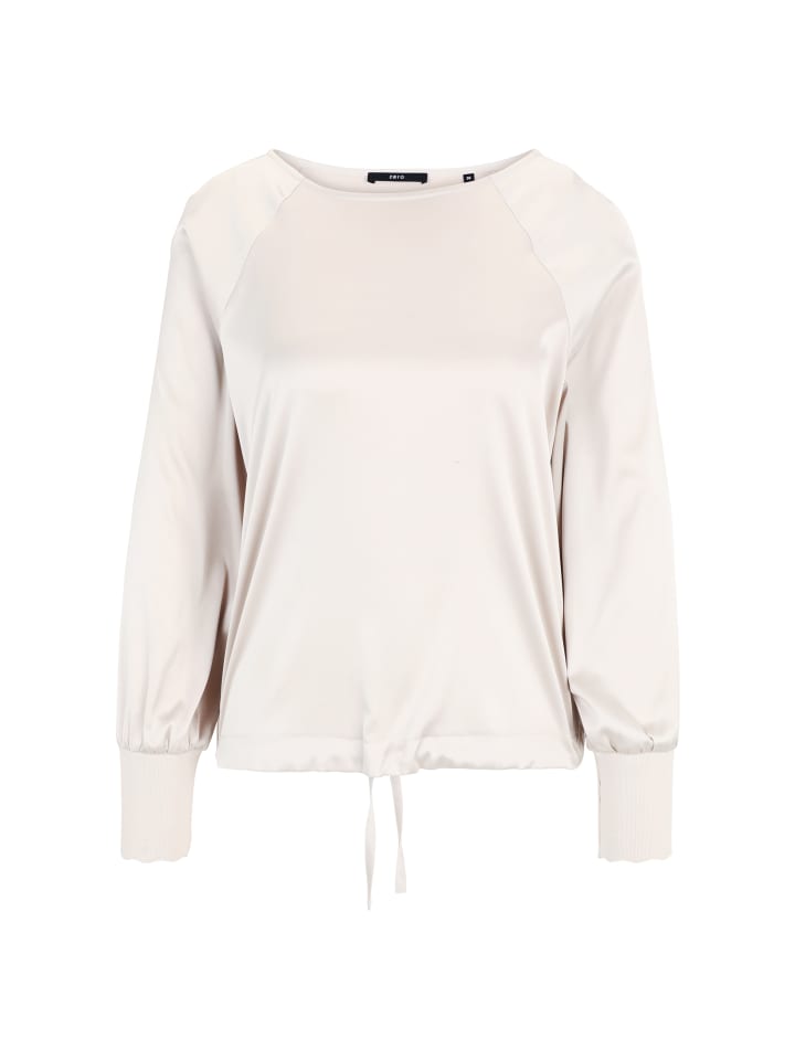 

Zero Атласная блузка с вязаными манжетами, цвет «Французский дуб»