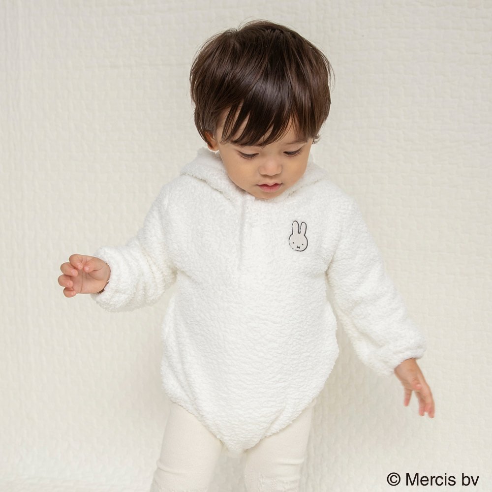 Детский комбинезон Miffy Branshes, off white — фото 3