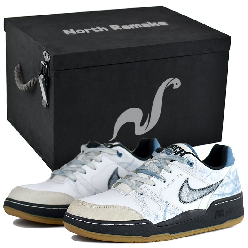 

Nike Полноразмерные лоу-топы для скейтбординга мужские сине-белые в подарочной коробке премиум-класса 2, цвет White Blue-High-End Gift Box 2