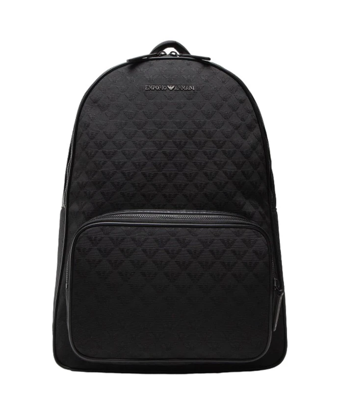

Стильный рюкзак с логотипом на молнии. Emporio Armani, черный