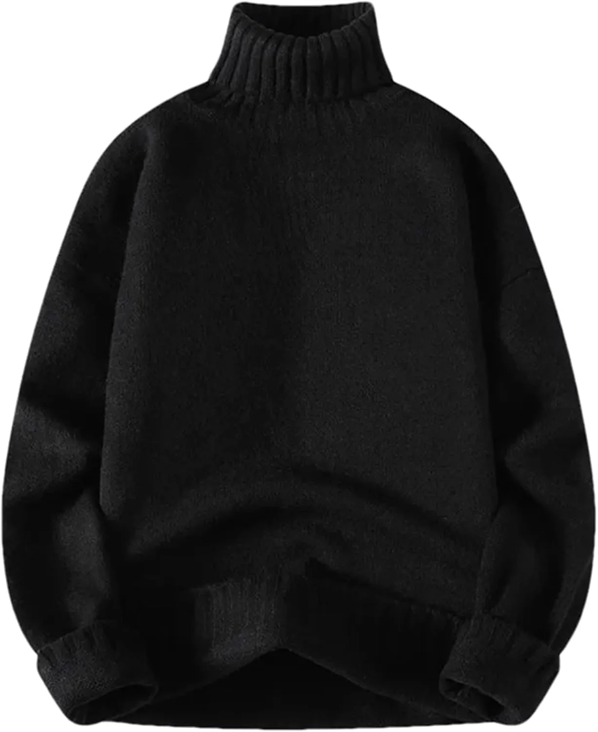 

Мужской водолазный пуловер Casual однотонный вязаный свитер OWEIEYEU