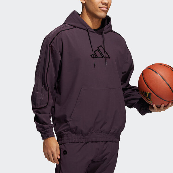 Толстовка Men's adidas Cuff James Harden Knit Sports Purple, фиолетовый — фото 4