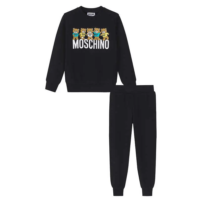 

MOSCHINO Повседневная спортивная одежда черного цвета для детей 3–7 лет
