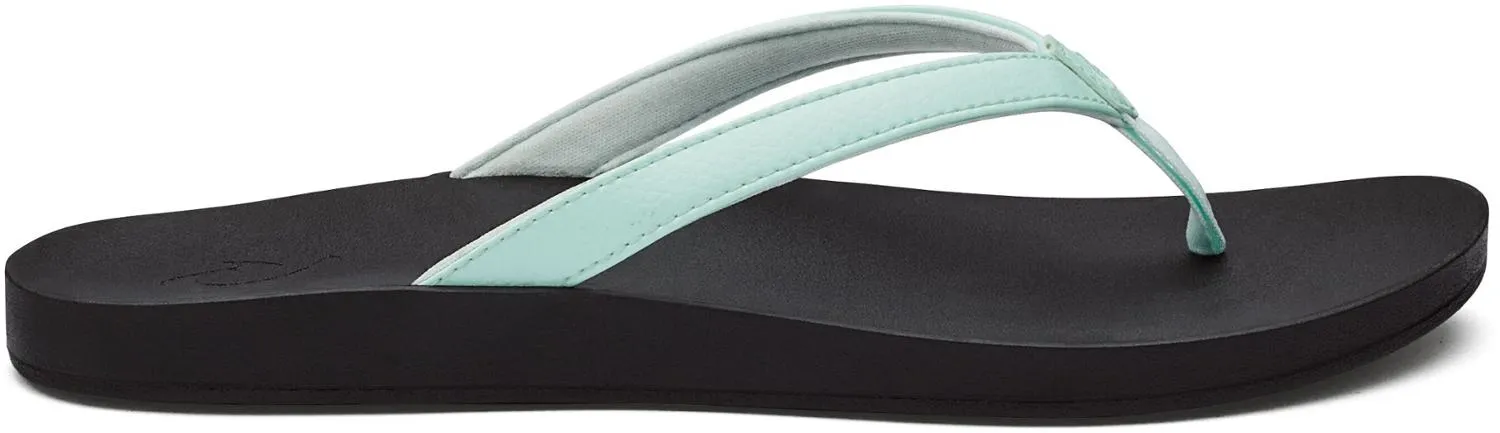 Пляжные шлепанцы Puawe OluKai, Sea Glass/Black