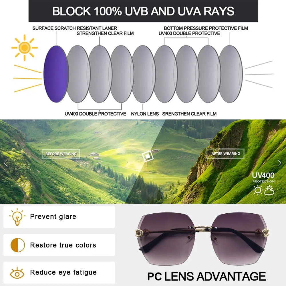 

Солнцезащитные очки MUTYNE с градиентными линзами для женщин, большие круглые металлические солнцезащитные очки, модные классические большие женские очки UV400, 2