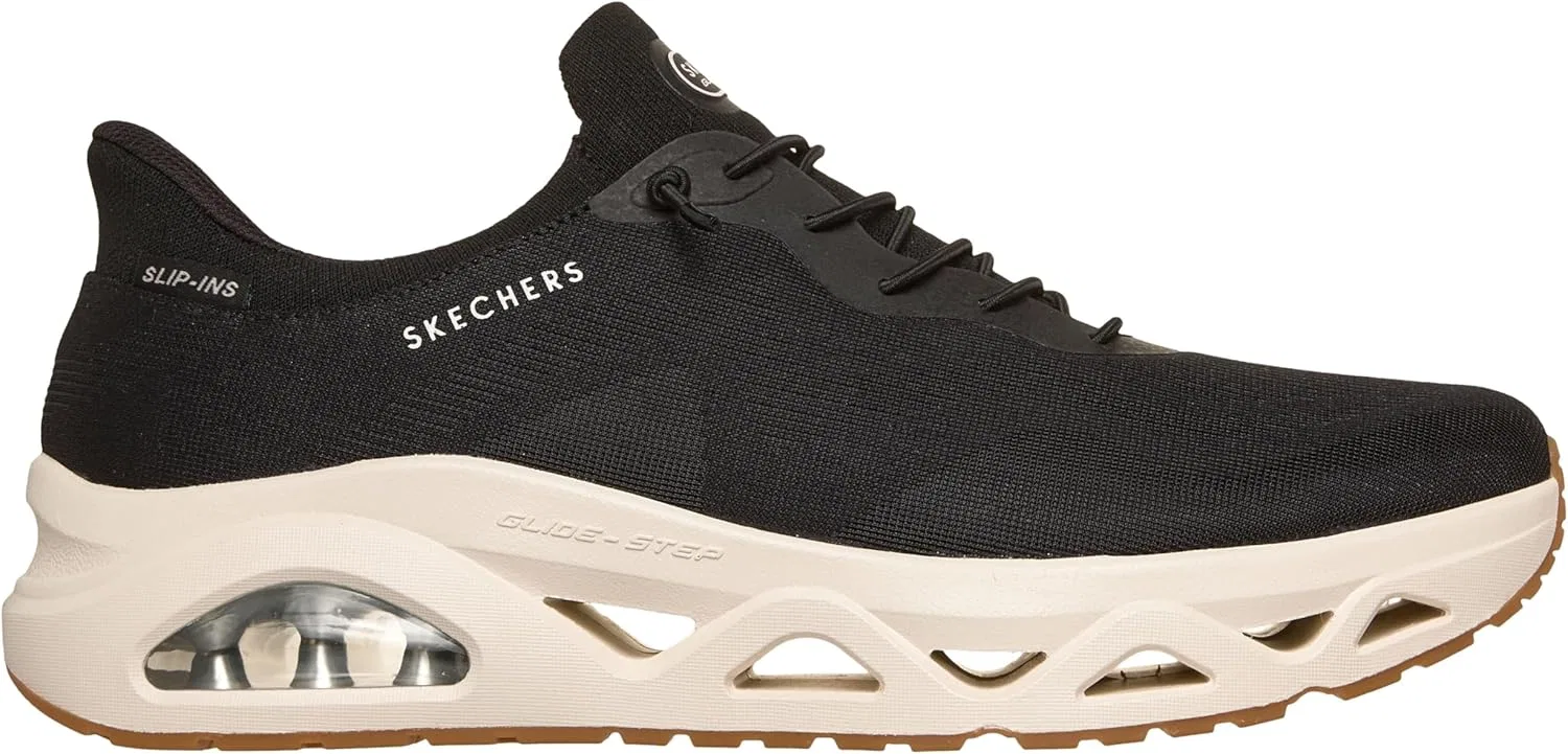 Мужские кроссовки Skechers UNO Glide-Step Air Gliders, Black Knitted — фото 4