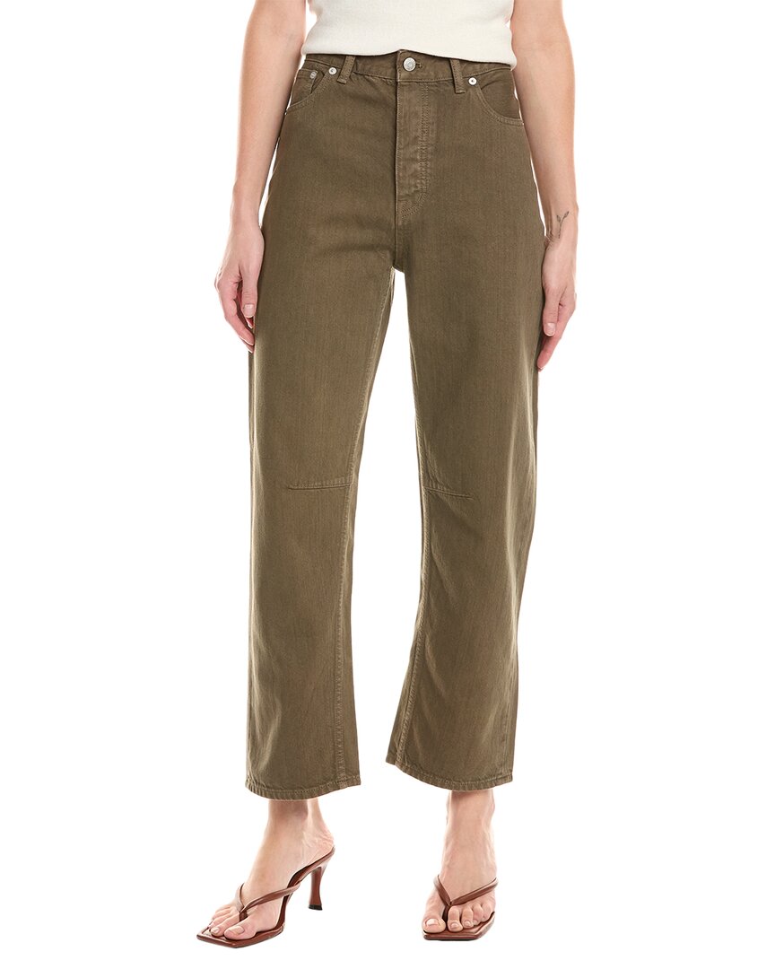 

Madewell The Darted Driftwood Brown Бочкообразные джинсы