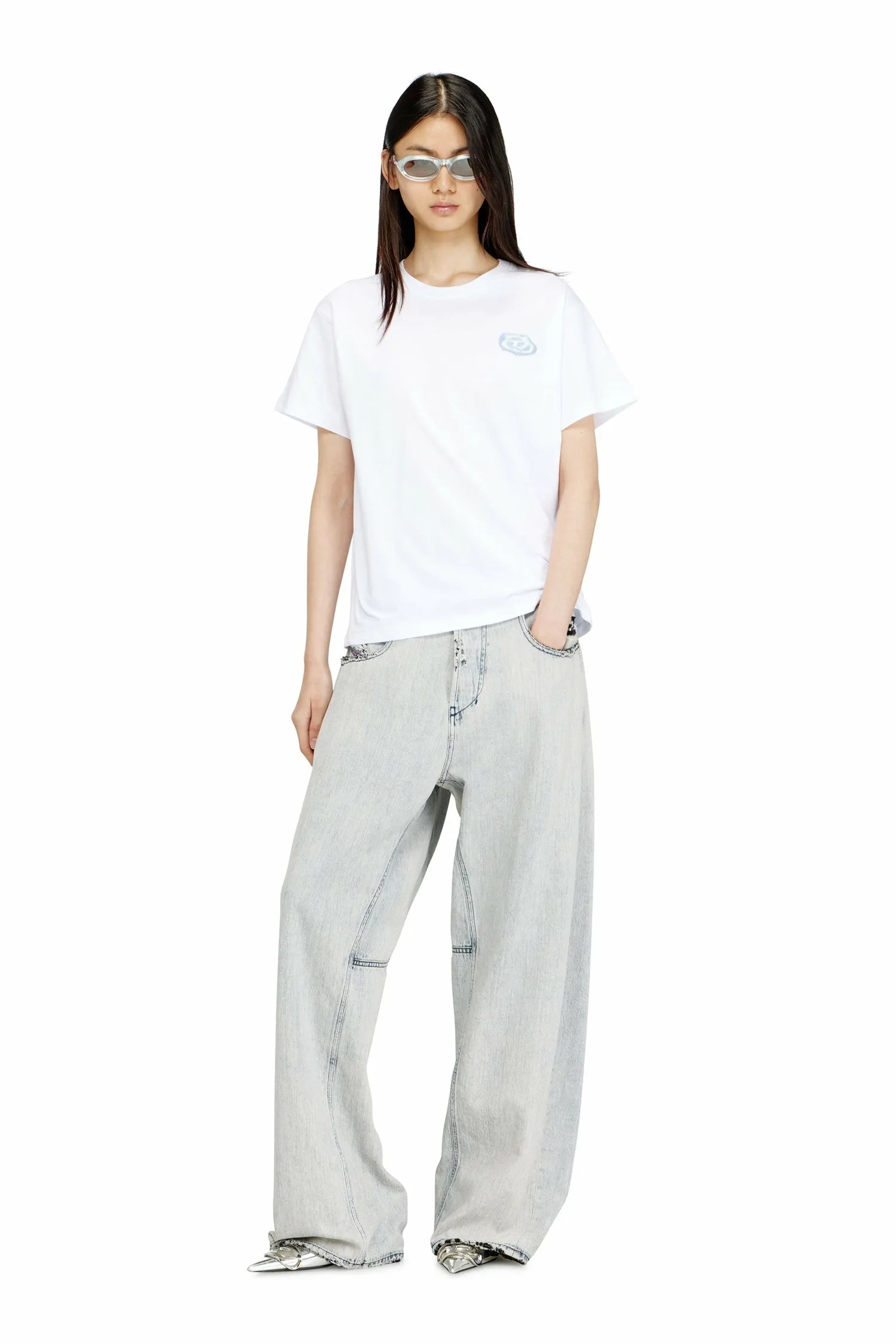Женская футболка T-NORMY-S7 Diesel, цвет White