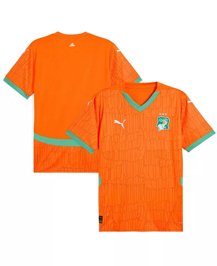 

Мужская футболка Ivory Coast National Team 2025 домашняя реплика, оранжевая Puma