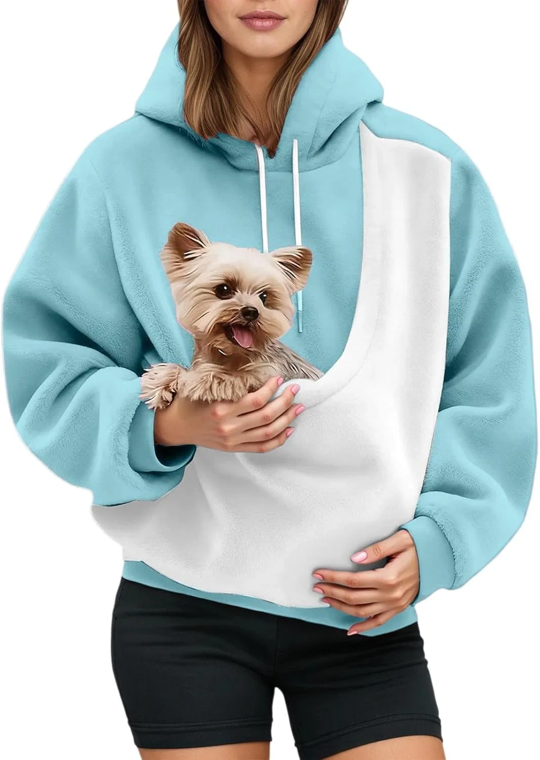 Толстовка с карманом для кошки, бренд Generic, C05 Light Blue