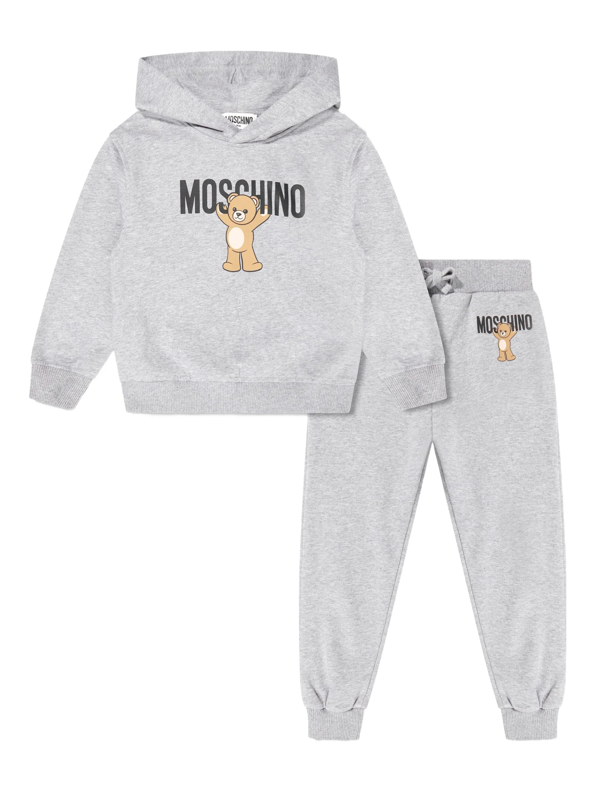 

Спортивный костюм с логотипом Moschino Kids, серый