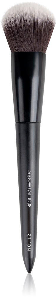 

Кисть для нанесения румян с обратной расческой Brushworks, tipas no. 12