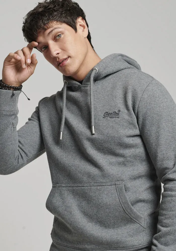 

Толстовка с капюшоном Superdry "LOGO EMB HOOD", серый