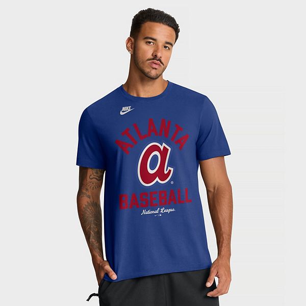 

Мужская футболка royal atlanta braves cooperstown collection Nike