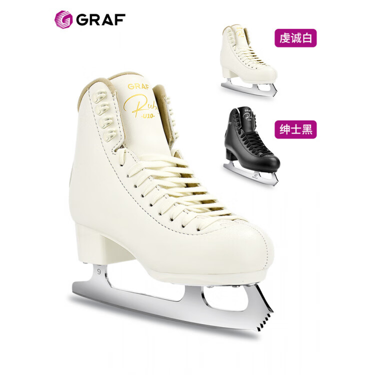 

GRAF GRaf U10 коньки для фигурного катания, детские, мужские и женские, для начинающих, цвет gentleman black, размер 43