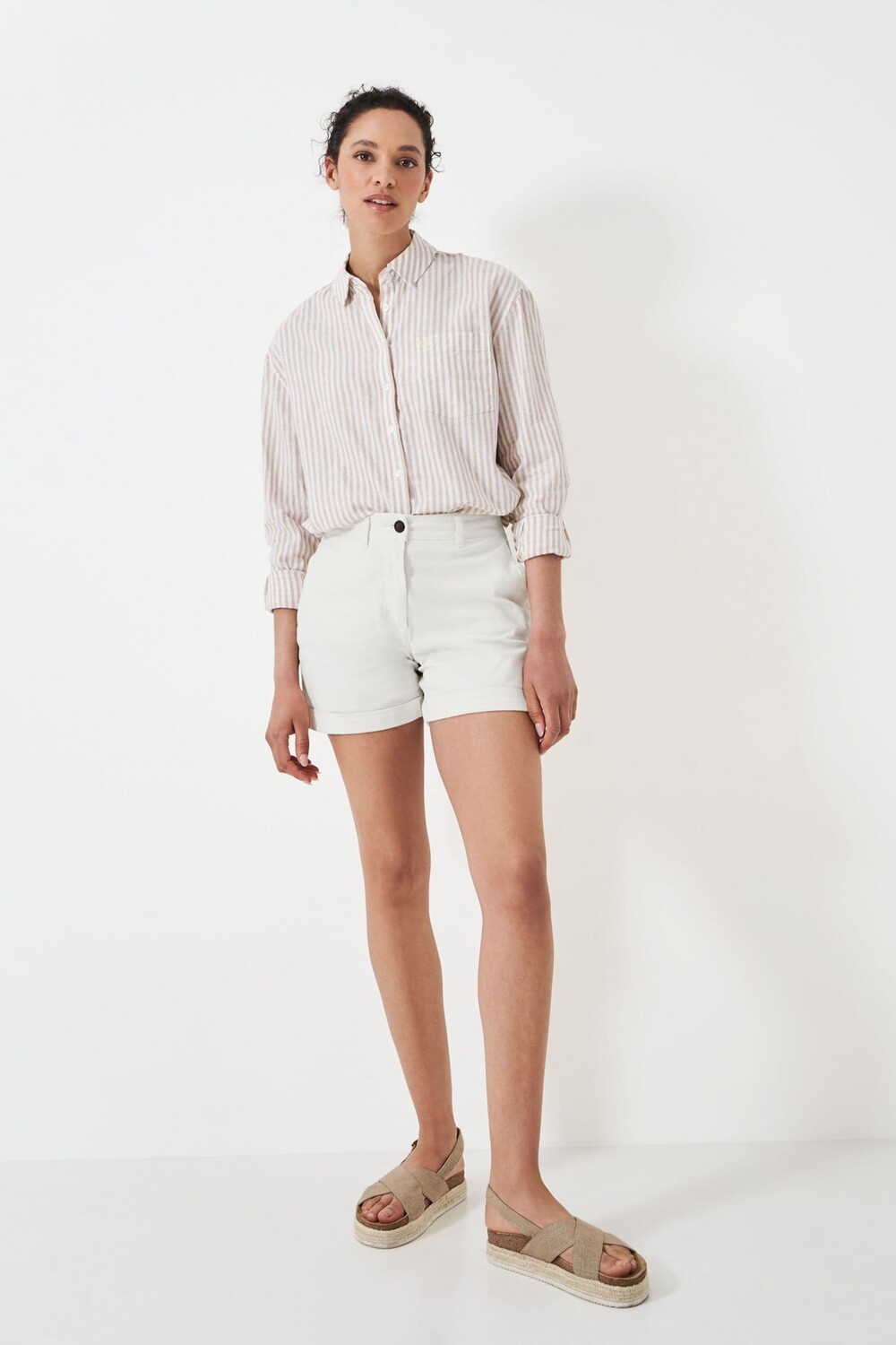 

Классические шорты чинос с подворотами Crew Clothing Crew Clothing Company, белый