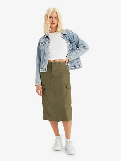 

Юбка-карго миди Levi's, зеленый