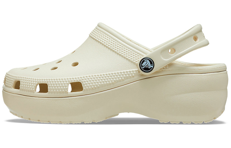Классические клоги 'Bone White' женские Crocs, цвет костяной белый (в комплекте 5 штук Smart Star)