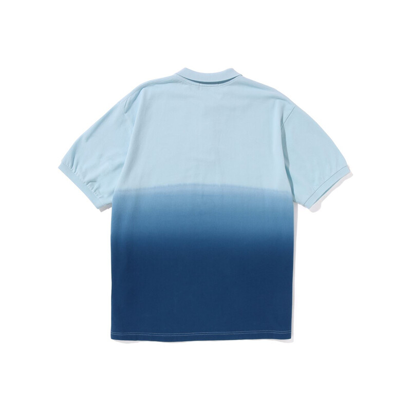 BAPE Ape Head One Point Gradation свободный крой поло синий A Bathing Ape, синий — фото 2