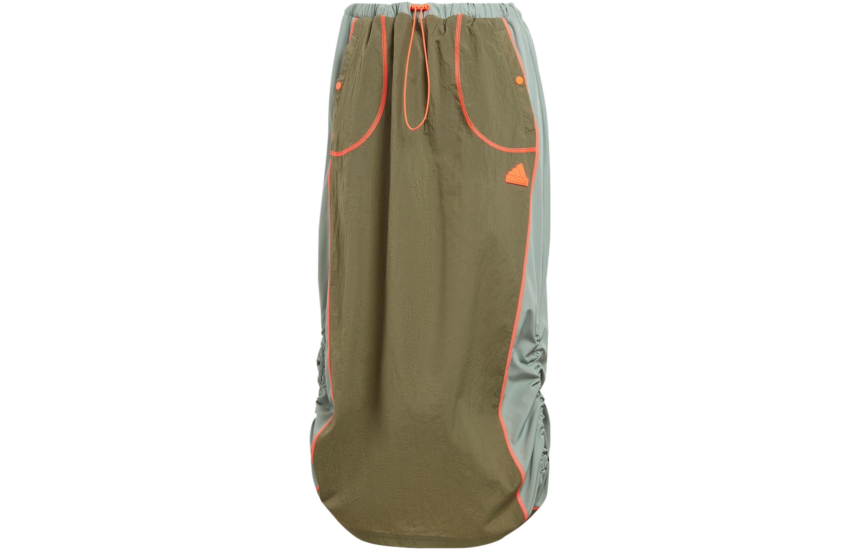 

Повседневная длинная юбка Adidas Strata оливково-зеленого цвета