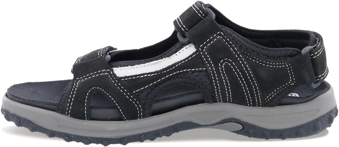 Мужские спортивные сандалии с открытым носком Drew Shoe Warren из кожи, серый — фото 3